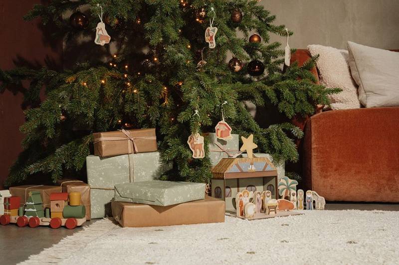 Stacking Train ´Christmas´ FSC – Limited Edition Ziemassvētku koka vilciens