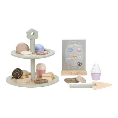 Little Dutch Cake Stand Set FSC koka kūku statīvs
