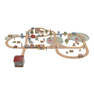 Little Dutch Train Track Set XL FSC  koka XL vilciena komplekts