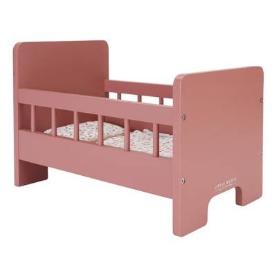 Little Dutch Wooden doll bed with textile FSC koka leļļu gulta