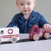 Avārijas dienestu mašīnu komplekts Ambulance, Fire brigade, Police car set