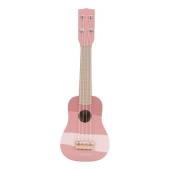 Little Dutch guitar Pink koka ģitāra rozā krāsā