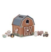 Little Dutch Shape Sorter Little Farm FSC koka formiņu šķirotājs