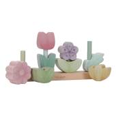 Little Dutch Stacking Puzzle Flowers Fairy Garden saliekams puķu dārzs