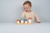 Little Dutch Stacking Puzzle Mushrooms Forest Friends saliekamas sēnes