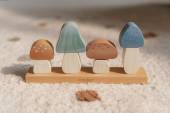 Little Dutch Stacking Puzzle Mushrooms Forest Friends saliekamas sēnes