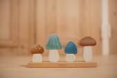 Little Dutch Stacking Puzzle Mushrooms Forest Friends saliekamas sēnes