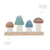 Little Dutch Stacking Puzzle Mushrooms Forest Friends saliekamas sēnes