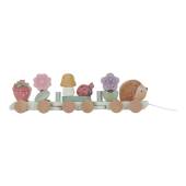 Little Dutch Stacking Train Hedgehog Fairy Garden koka vilciens