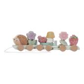 Little Dutch Stacking Train Hedgehog Fairy Garden koka vilciens