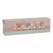 Little Dutch Stacking Train Hedgehog Fairy Garden koka vilciens