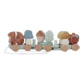 Little Dutch Stacking Train Squirrel Forest Friends koka vilciens