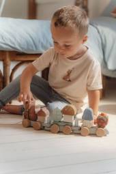 Little Dutch Stacking Train Squirrel Forest Friends koka vilciens