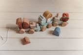 Little Dutch Stacking Train Squirrel Forest Friends koka vilciens