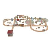 Little Dutch Train Track Set XL FSC  koka XL vilciena komplekts