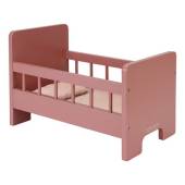 Little Dutch Wooden doll bed with textile FSC koka leļļu gulta