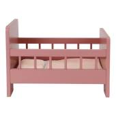 Little Dutch Wooden doll bed with textile FSC koka leļļu gulta