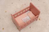 Little Dutch Wooden doll bed with textile FSC koka leļļu gulta