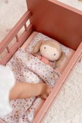 Little Dutch Wooden doll bed with textile FSC koka leļļu gulta