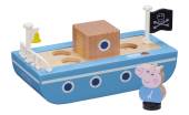 Peppa Pig Wooden Boat cūciņas Peppas koka laiva