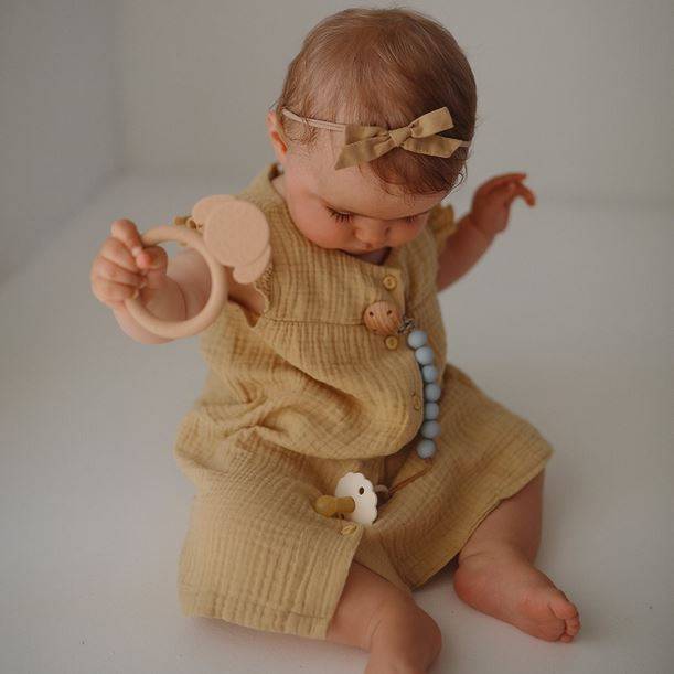 Mushie Teether Dog zobgrauznis Suns Mushie Teether Dog zobgrauznis Suns