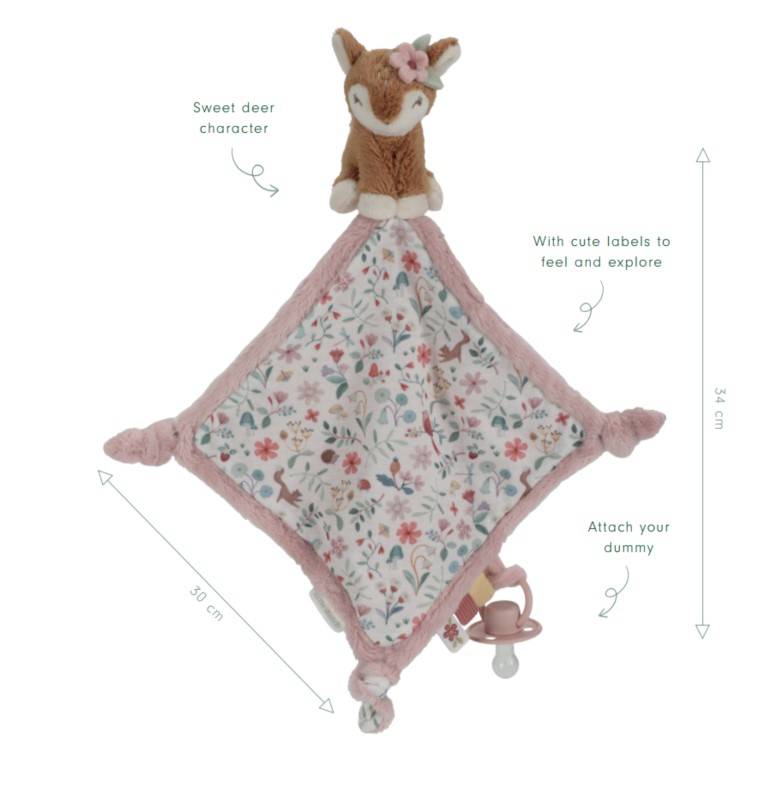 Little Dutch Cuddle cloth print Deer Forest Friends miega mīļlupatiņa