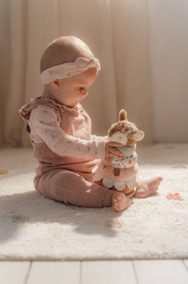 Little Dutch Rocking ring stacker Fairy Garden šūpojošā koka piramīda