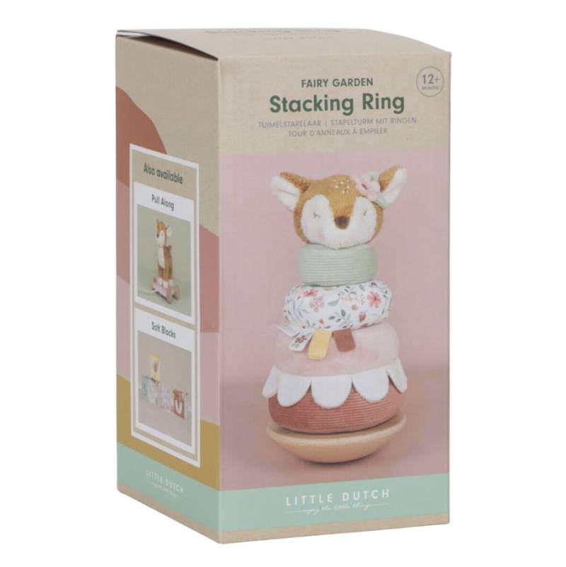 Little Dutch Rocking ring stacker Fairy Garden šūpojošā koka piramīda