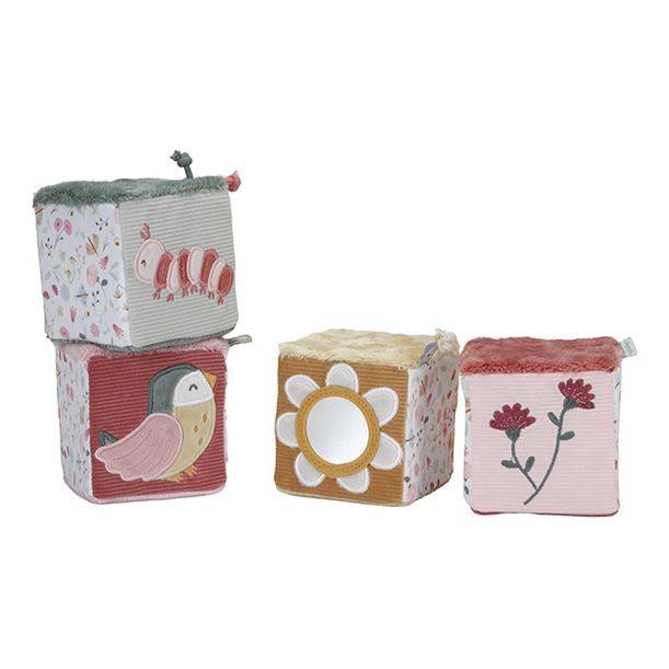 Little Dutch Set of soft cubes ´Flowers & Butterflies´ mīksto kubu komplekts Little Dutch Set of soft cubes ´Flowers & Butterflies´ mīksto kubu komplekts