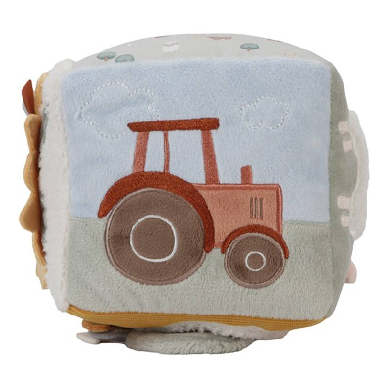 Little Dutch soft activity cube Little Farm mīkstais aktivitāšu kubs