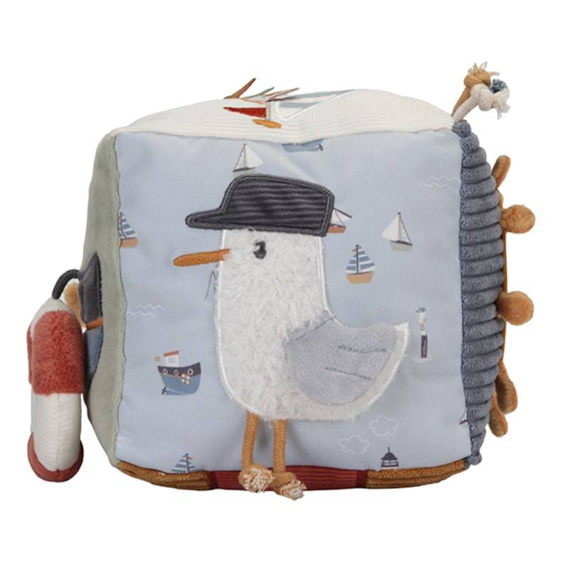 Little Dutch soft activity cube Sailors Bay mīkstais aktivitāšu kubs