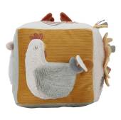 Little Dutch soft activity cube Little Farm mīkstais aktivitāšu kubs