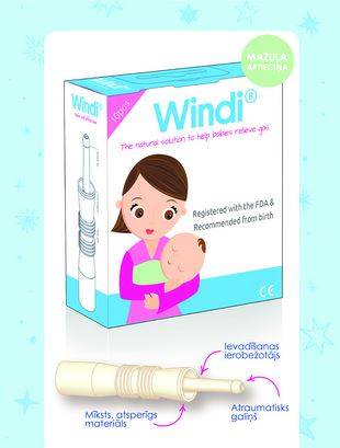 Windi® gāzu izvades caurulīte jaundzimušajiem 10 gab.