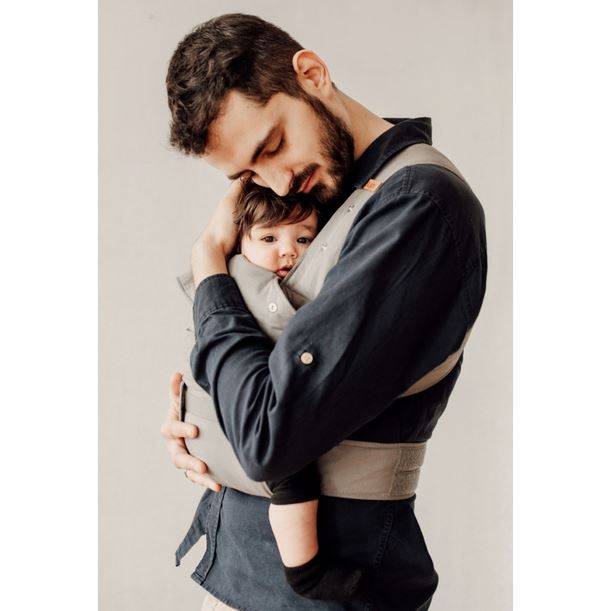 Ergonomiskā soma Marsupi Breeze ergosoma Light Grey (sastāvā lins) S/M izmērs Ergonomiskā soma Marsupi Breeze ergosoma Light Grey (sastāvā lins) S/M izmērs