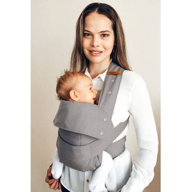 Ergonomiskā soma Marsupi Breeze ergosoma Light Grey (sastāvā lins) S/M izmērs Ergonomiskā soma Marsupi Breeze ergosoma Light Grey (sastāvā lins) S/M izmērs