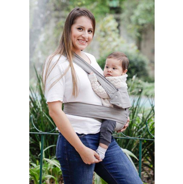 Ergonomiskā soma Marsupi Breeze ergosoma Light Grey (sastāvā lins) L izmērs