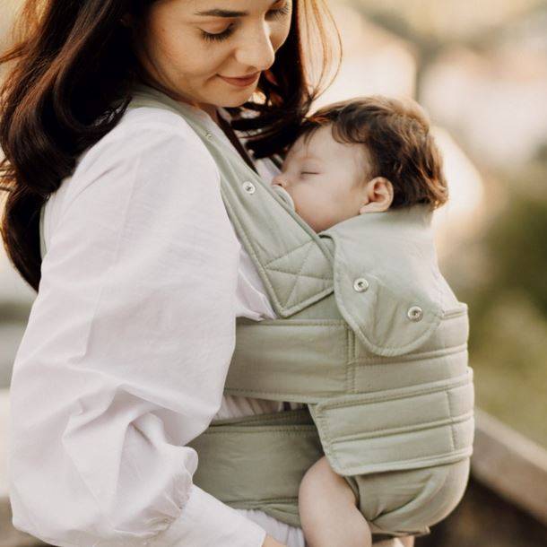 Ergonomiskā soma Marsupi Breeze ergosoma Pistachio (sastāvā lins) L izmērs Ergonomiskā soma Marsupi Breeze ergosoma Pistachio (sastāvā lins) L izmērs