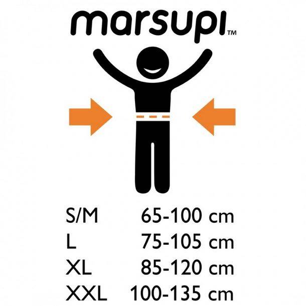 Ergonomiskā soma Marsupi ergosoma Chocolate S/M izmērs