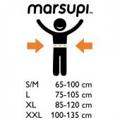 Ergonomiskā soma Marsupi ergosoma Ruby Red L izmērs