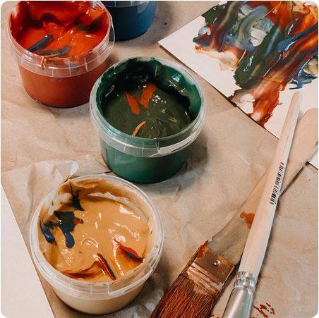 Grünspecht Organic finger paint yellow, red, blue, green pirkstiņkrāsas