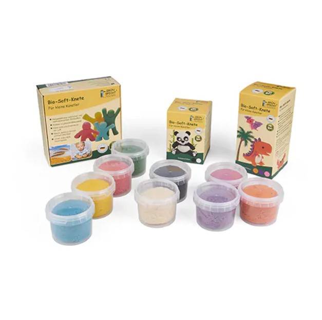 Grünspecht Organic soft clay yellow, red, blue, green plastalīns dzeltens, sarkans, zils un zaļš