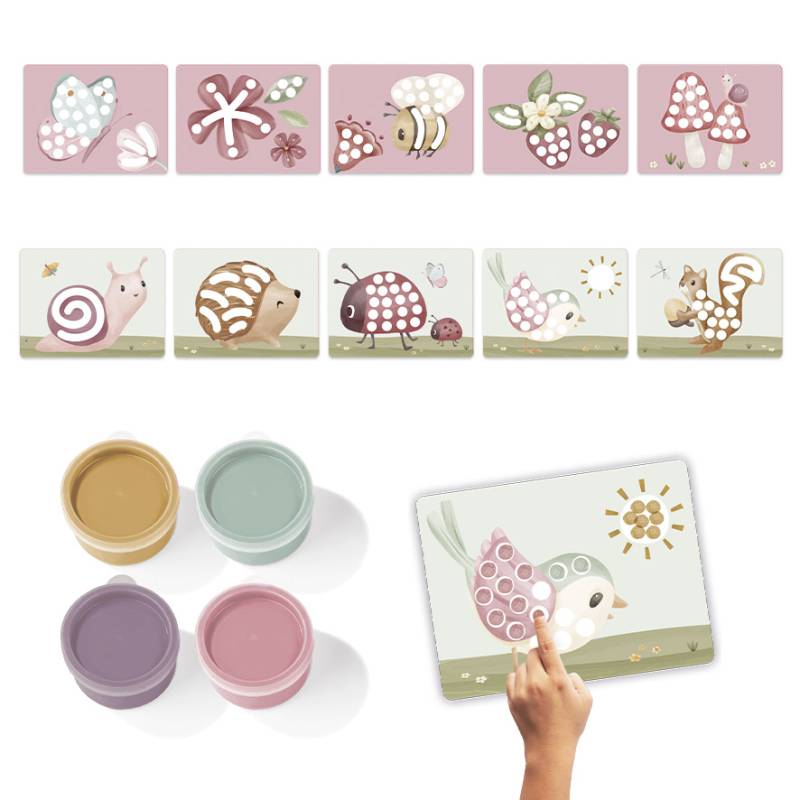 Little Dutch Fingerpaint set Fairy Garden pirkstiņkrāsu komplekts