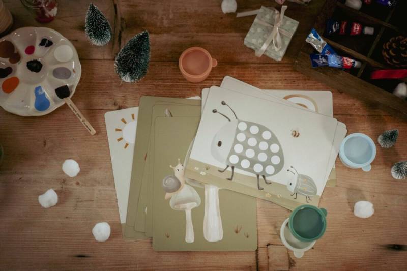 Little Dutch Fingerpaint set Forest Friends pirkstiņkrāsu komplekts Little Dutch Fingerpaint set Forest Friends pirkstiņkrāsu komplekts