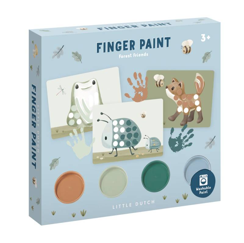 Little Dutch Fingerpaint set Forest Friends pirkstiņkrāsu komplekts