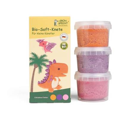 Grünspecht Organic soft clay orange purple pink plastalīns oranžs violets un rozā