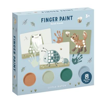 Little Dutch Fingerpaint set Forest Friends pirkstiņkrāsu komplekts