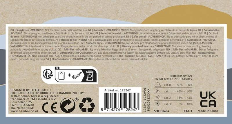 Little Dutch sunglasses Blue bērnu saulesbrilles