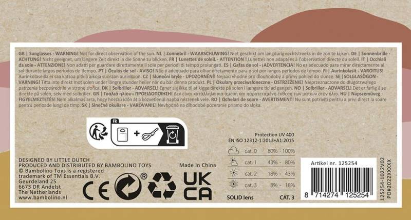 Little Dutch sunglasses Pink blush bērnu saulesbrilles Little Dutch sunglasses Pink blush bērnu saulesbrilles