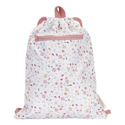 Little Dutch gym bag Flowers and butterflies bērnu sporta mugursoma