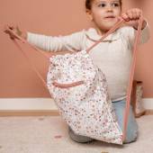 Little Dutch gym bag Flowers and butterflies bērnu sporta mugursoma